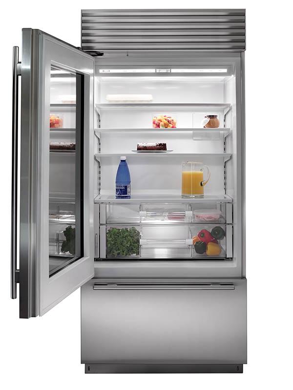 SubZero BI36UG 21.4 Cu. Ft. BuiltIn Refrigerator with Glass Door